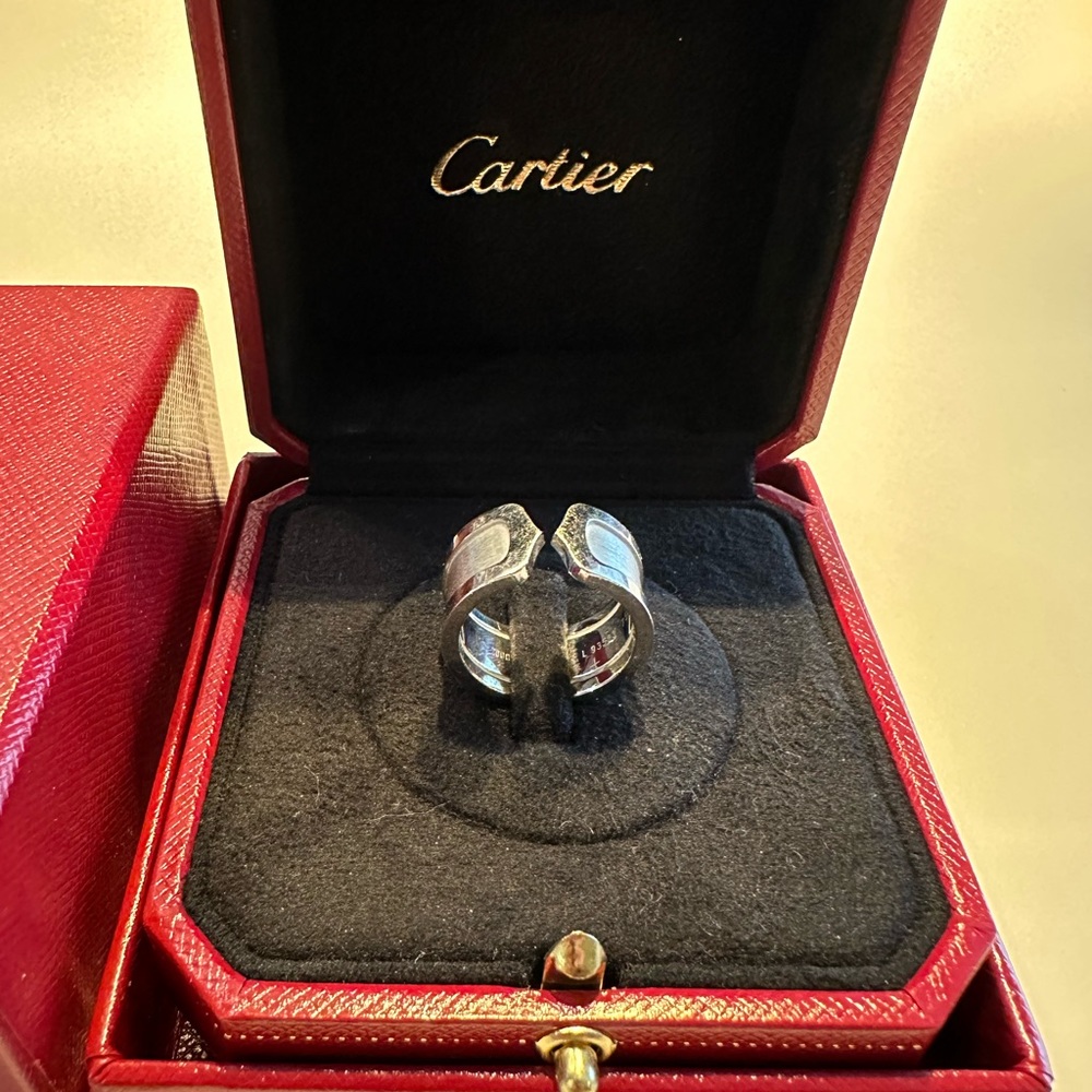 Cartier Double C White Gold ring